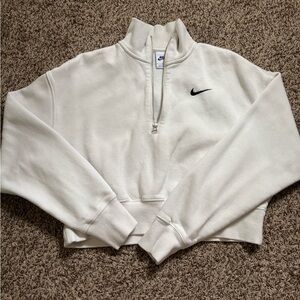 Nike Cropped Zip Up Hoodie | Small